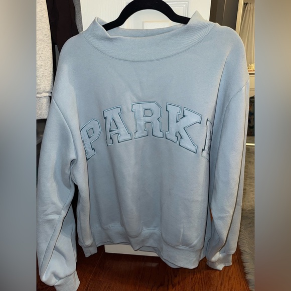 Parke Monochrome Varsity Mockneck & Unisex Sweats Set in Ice - Picture 8 of 12